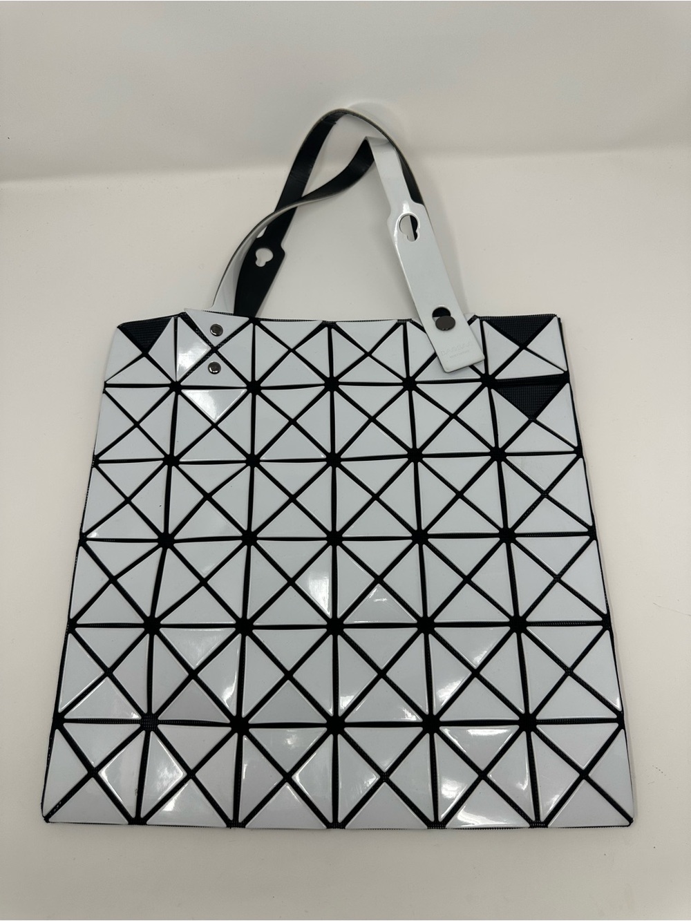 Issey Miyake Black & White Geometric Tote